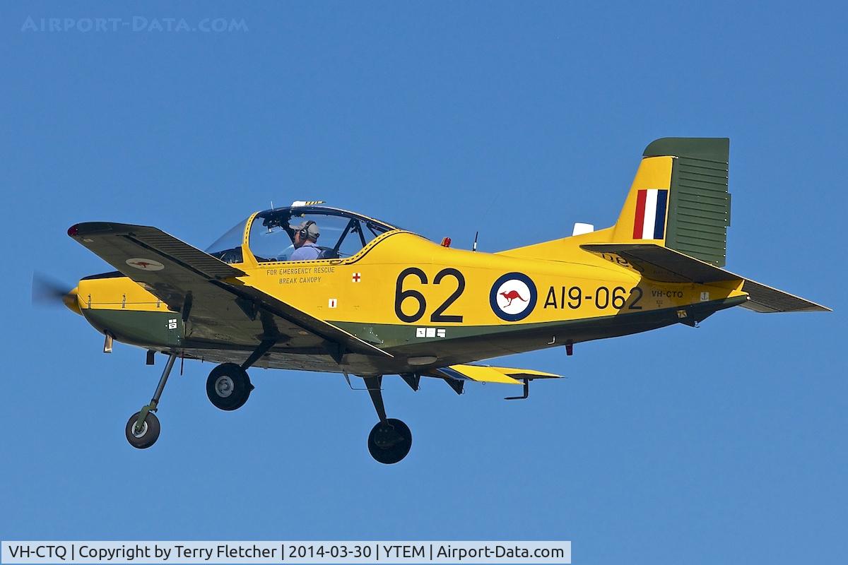 VH-CTQ, 1975 Pacific CT-4A Airtrainer C/N 062, At Temora Airport during the 40th Anniversary Fly-In of the Australian Antique Aircraft Association