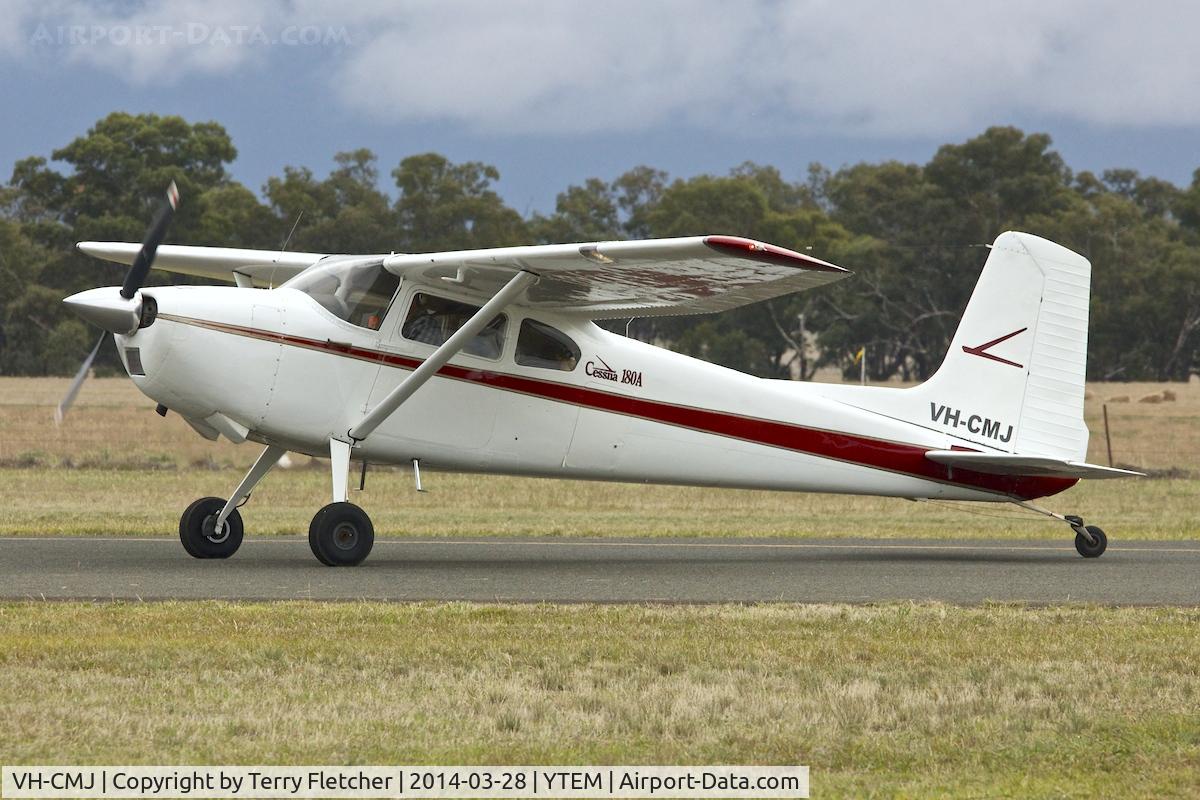 VH-CMJ, 1957 Cessna 180A C/N 32989, At Temora Airport during the 40th Anniversary Fly-In of the Australian Antique Aircraft Association