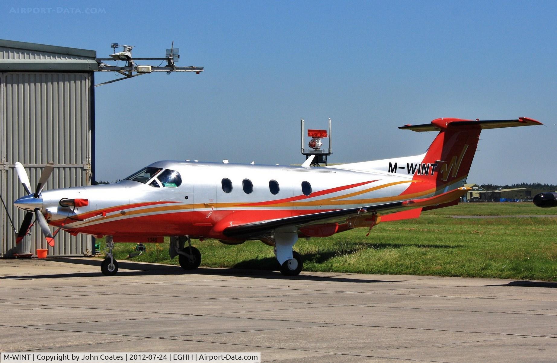 M-WINT, 2012 Pilatus PC-12/47E C/N 1346, At Pilatus Centre