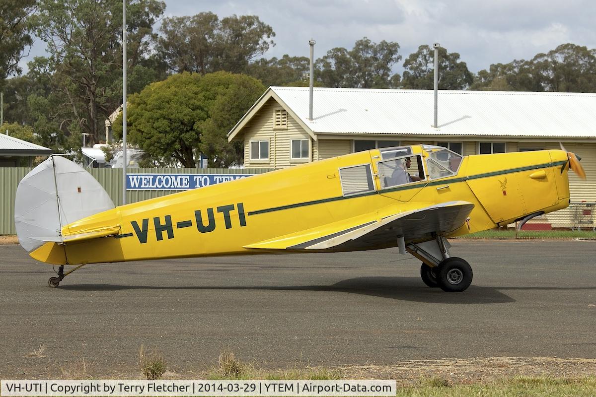 VH-UTI, 1934 Klemm BK1 C/N 109, At Temora Airport during the 40th Anniversary Fly-In of the Australian Antique Aircraft Association