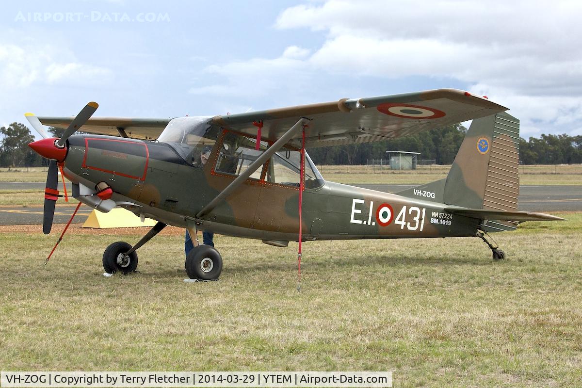 VH-ZOG, 1976 SIAI-Marchetti SM-1019 C/N NC-032, At Temora Airport during the 40th Anniversary Fly-In of the Australian Antique Aircraft Association