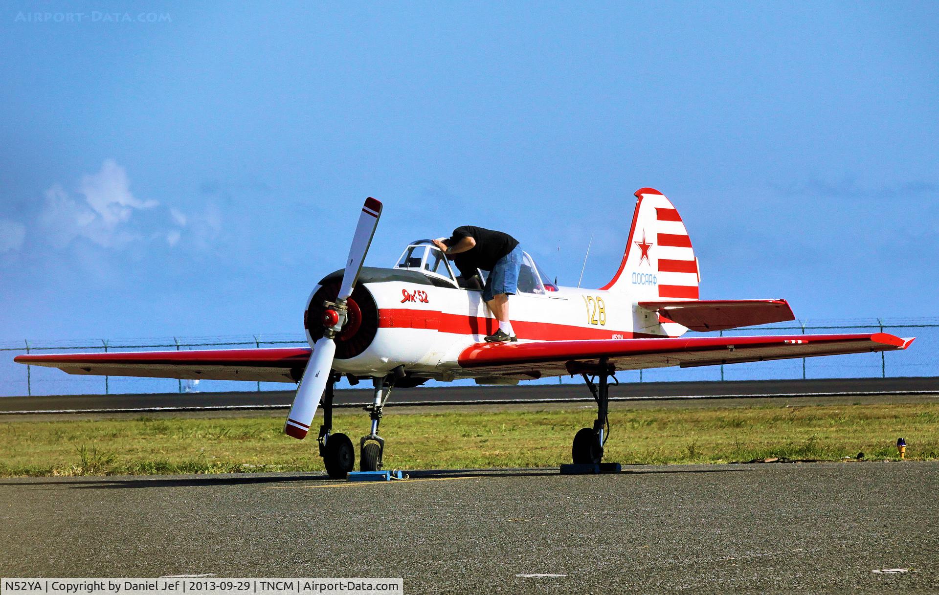 N52YA, 1989 Yakovlev Yak-52 C/N 8910111, TNCM