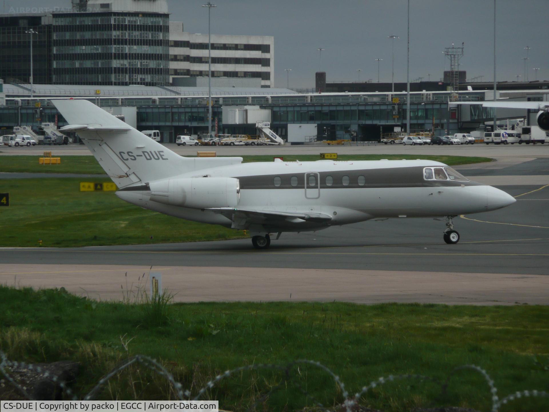CS-DUE, 2008 Hawker Beechcraft 750 C/N HB-11, now dept the ocs ramp after an short stay 
photo taken from the avp