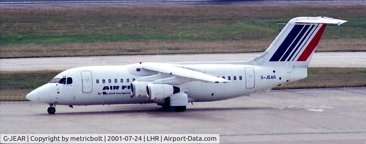 G-JEAR, 1983 British Aerospace BAe.146-200 C/N E2018, taxiing for departure
