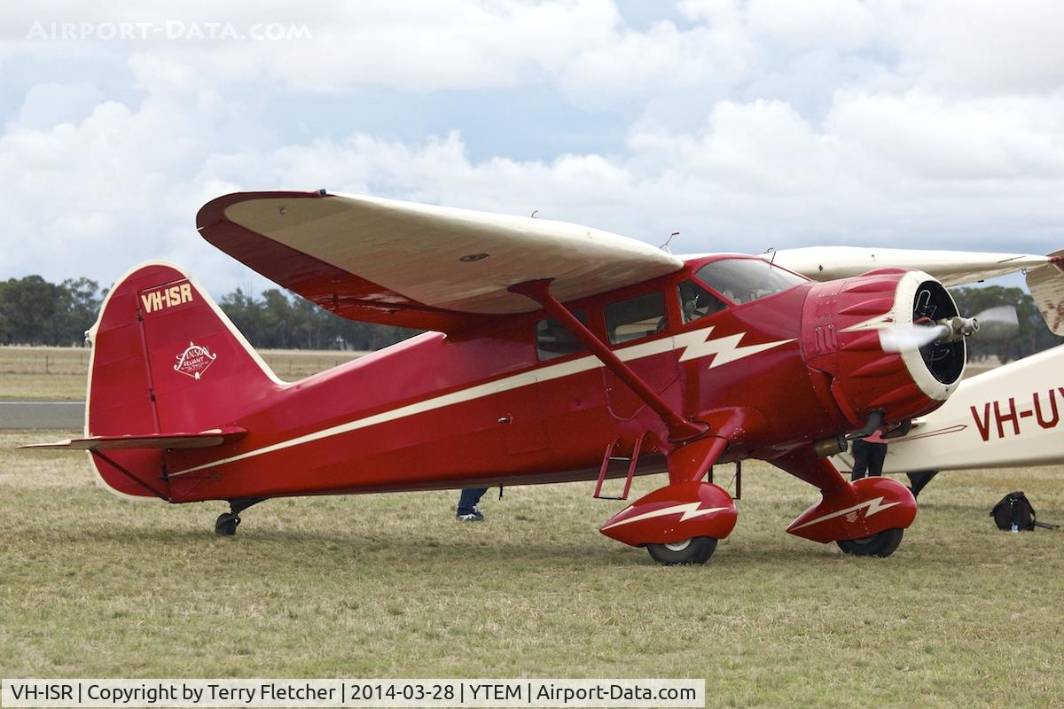 VH-ISR, 1937 Stinson SR-9E Reliant C/N 5209, At Temora Airport during the 40th Anniversary Fly-In of the Australian Antique Aircraft Association