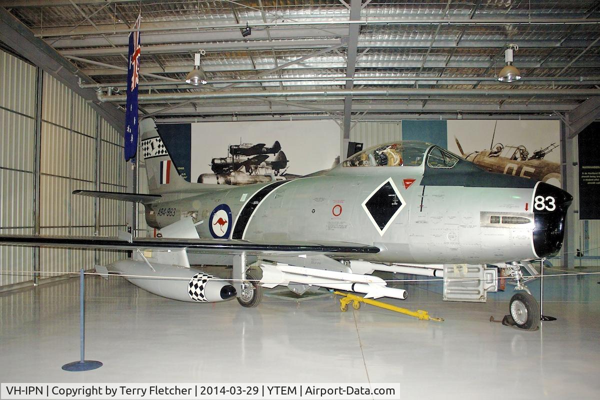 VH-IPN, 1957 Commonwealth CA-27 Sabre Mk.32 C/N CA27-83, Exhibited at the Temora Aviation Museum in New South Wales , Australia