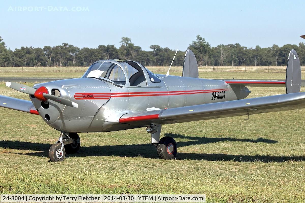 24-8004, 1946 Erco 415C Ercoupe C/N 1240, At Temora Airport during the 40th Anniversary Fly-In of the Australian Antique Aircraft Association