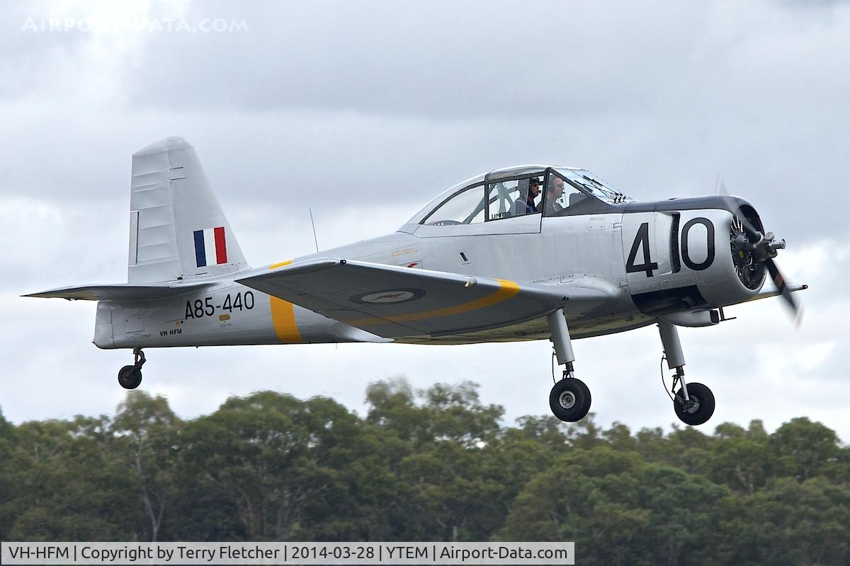 VH-HFM, 1950 Commonwealth CA-25 Winjeel C/N CA25-40, At Temora Airport during the 40th Anniversary Fly-In of the Australian Antique Aircraft Association