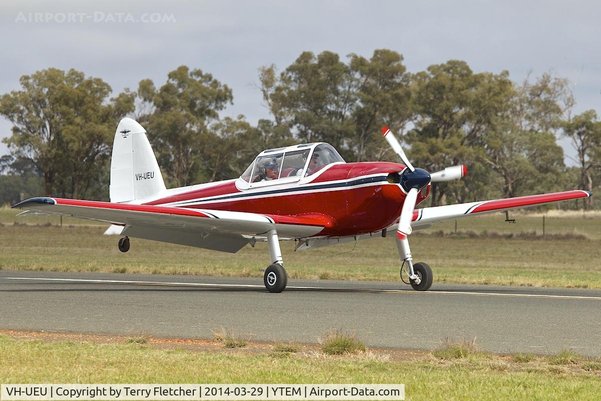 VH-UEU, 1950 De Havilland DHC-1 Chipmunk T.10 C/N C1/0057, At Temora Airport during the 40th Anniversary Fly-In of the Australian Antique Aircraft Association