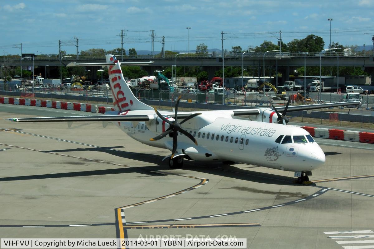 VH-FVU, 2011 ATR 72-500 C/N 978, At Brisbane