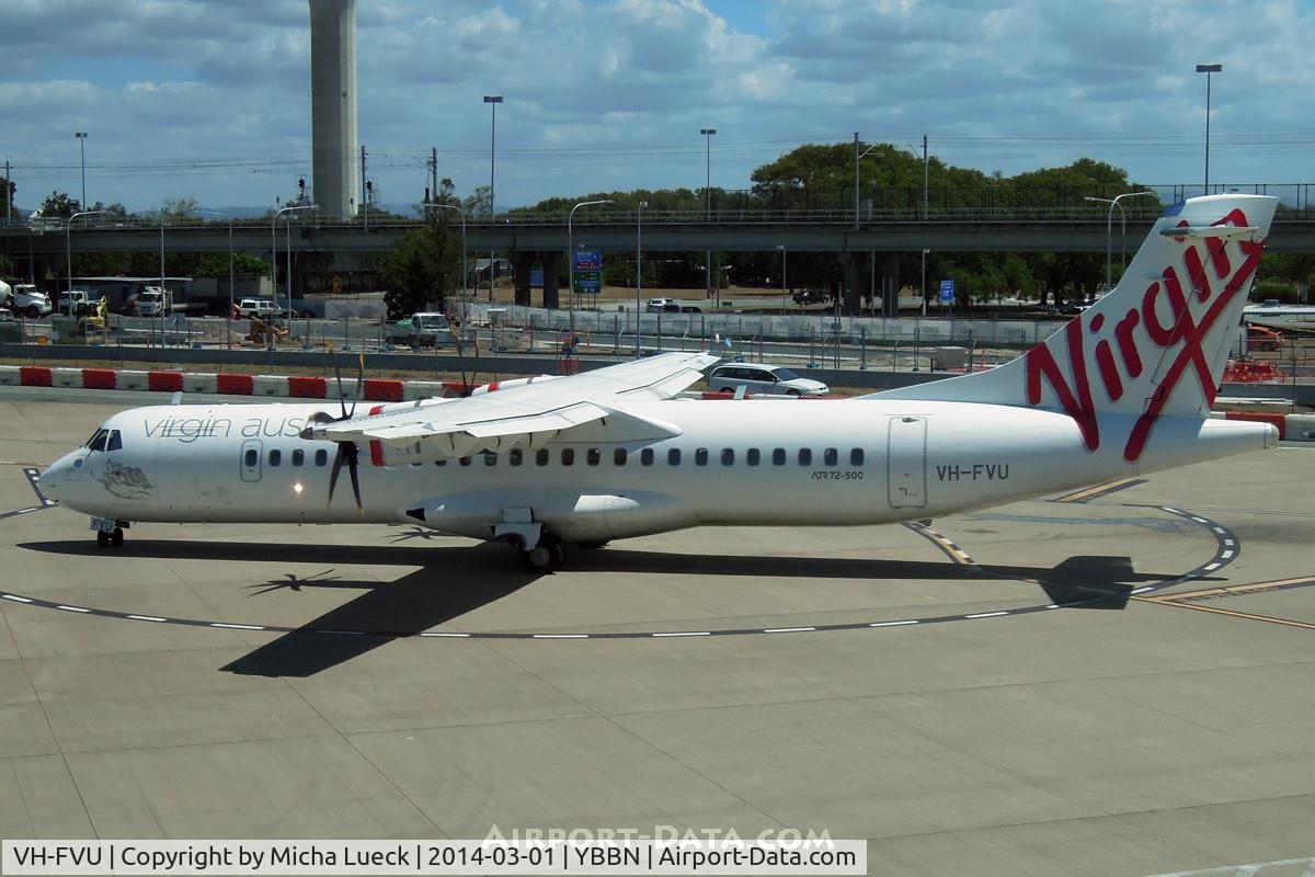 VH-FVU, 2011 ATR 72-500 C/N 978, At Brisbane