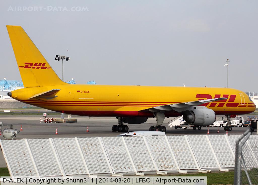 D-ALEK, 1986 Boeing 757-236/SF C/N 23533, Parked at the Cargo apron
