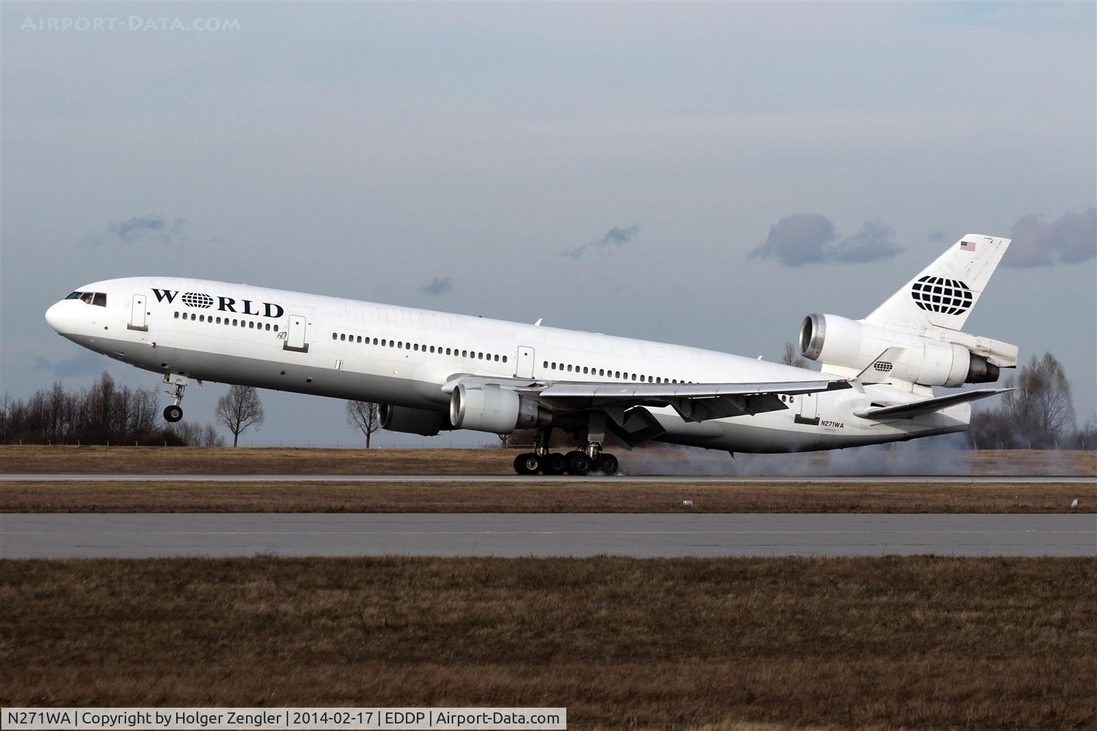N271WA, 1992 McDonnell Douglas MD-11 C/N 48518, In the meantime a rare guest on LEJ....