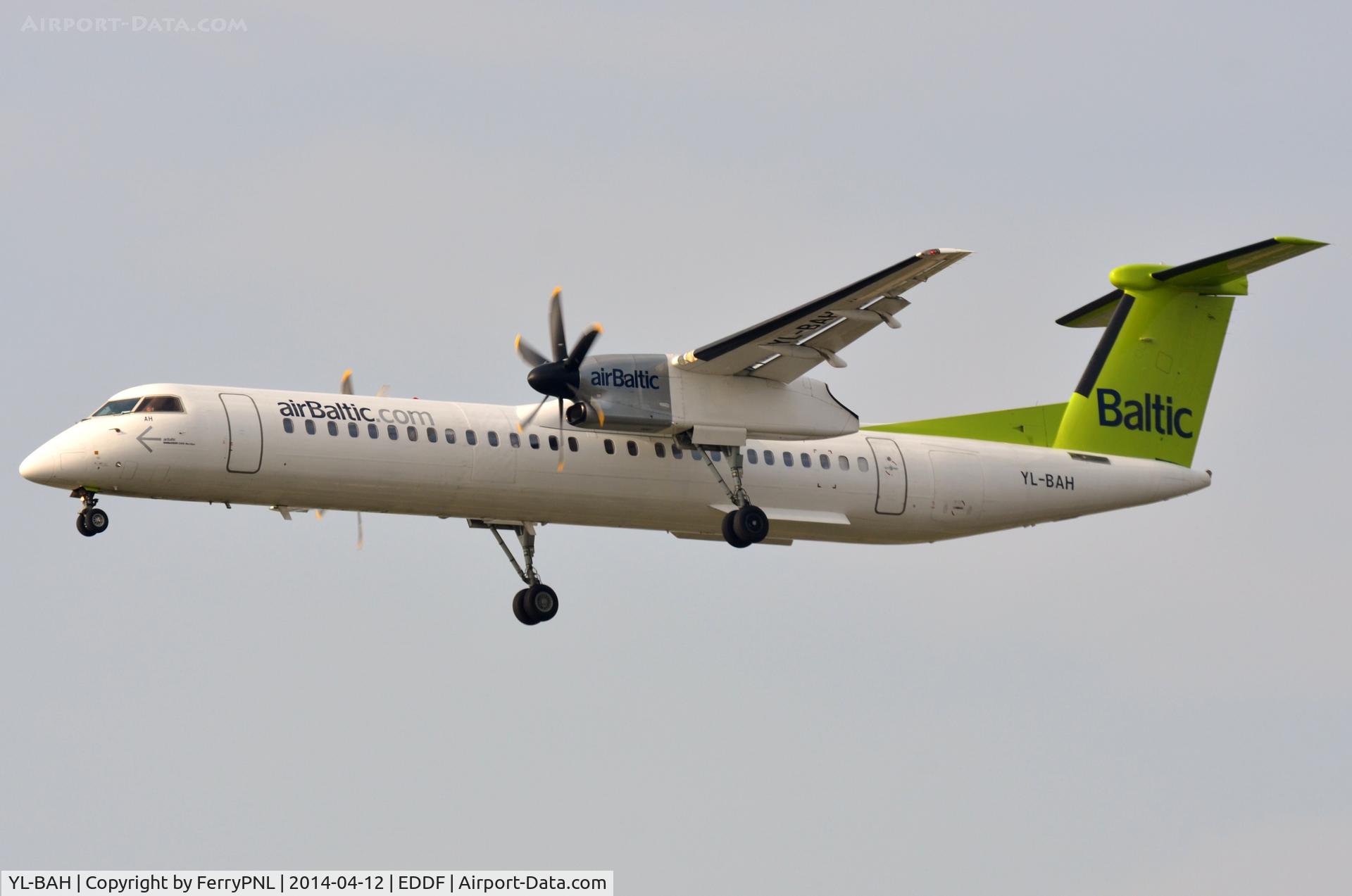 YL-BAH, 2010 De Havilland Canada DHC-8-402Q Dash 8 C/N 4296, Air Baltic DHC8