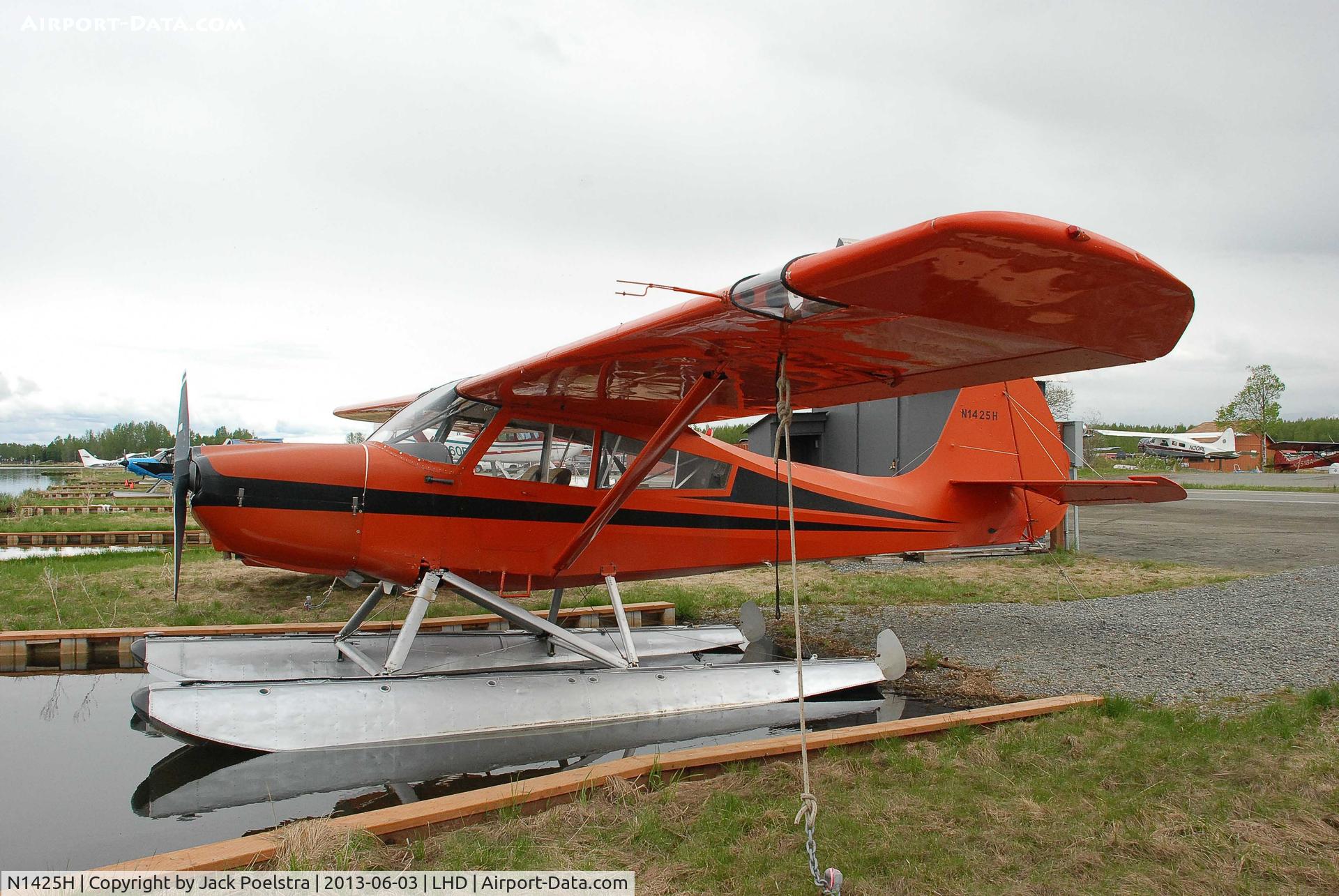 N1425H, 1950 Aeronca 15AC Sedan C/N 15AC-488, N1425H at Lake hood AK