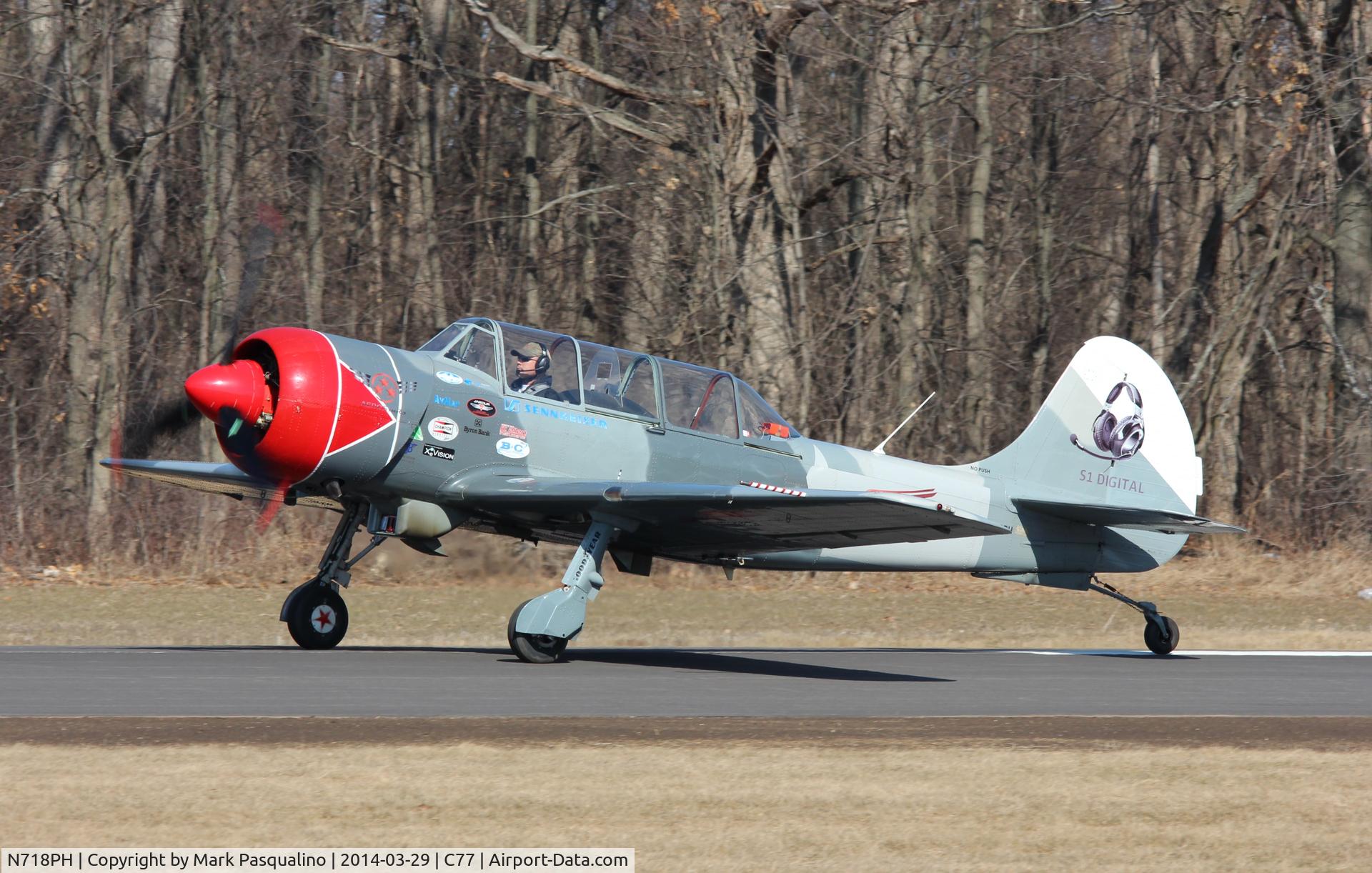 N718PH, 2003 Yakovlev (Aerostar) Yak-52TW C/N 0312503, YAK-52TW