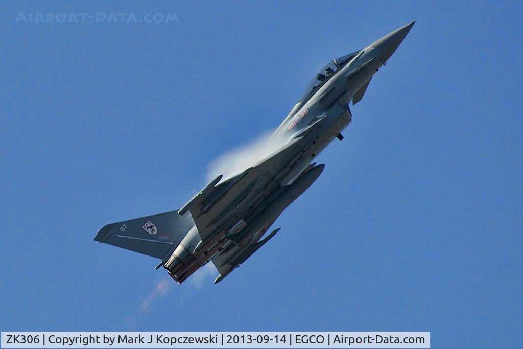 ZK306, 2009 Eurofighter EF-2000 Typhoon FGR4 C/N BS057/218, Taken at the 2013 Southport Airshow (UK).