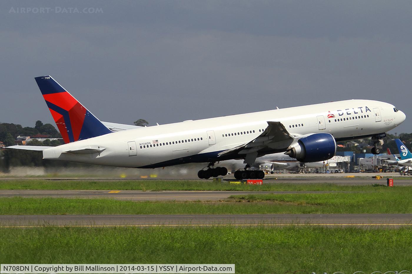 N708DN, 2009 Boeing 777-232/LR C/N 39254, away home to LAX and JFK