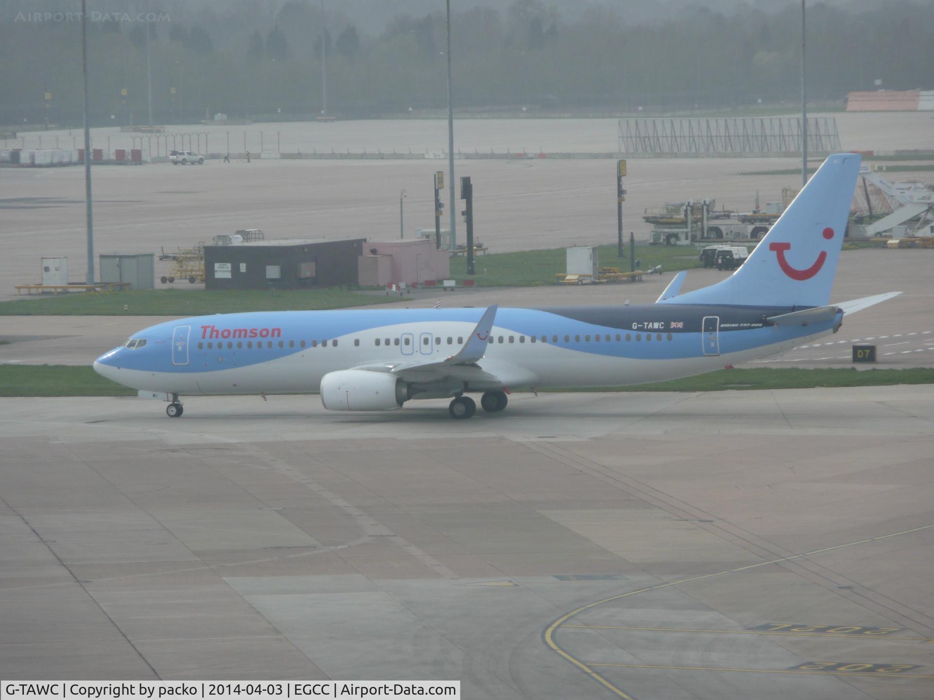 G-TAWC, 2012 Boeing 737-8K5 C/N 39922, taxing out for take off

photo taken from the top floor of the carpark