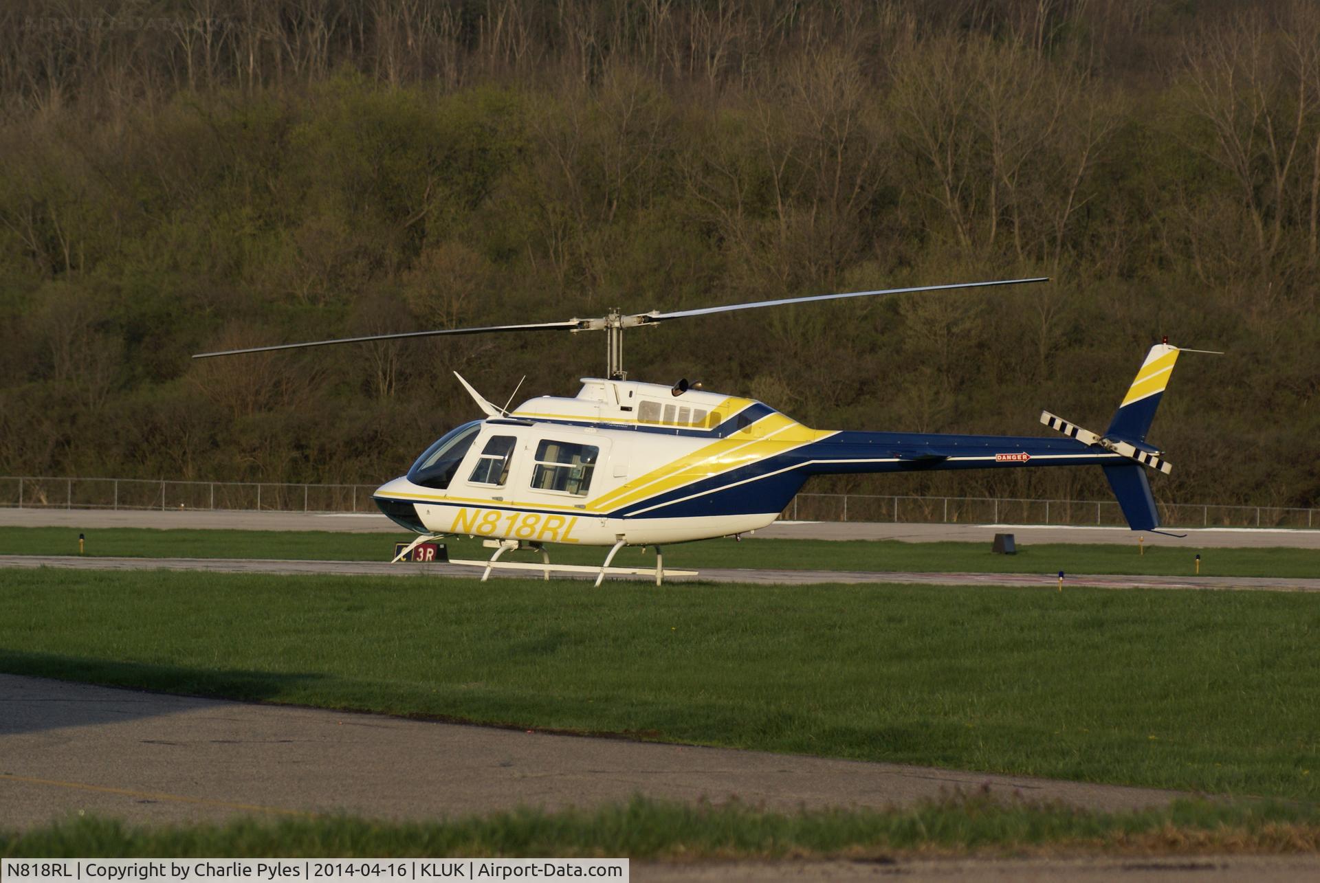N818RL, 1993 Bell 206B C/N 4273, Seen at KLUK, but apparently not based there.