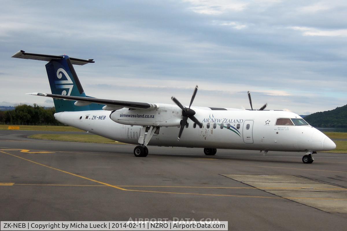 ZK-NEB, 2005 De Havilland Canada DHC-8-311 Dash 8 C/N 615, At Rotorua