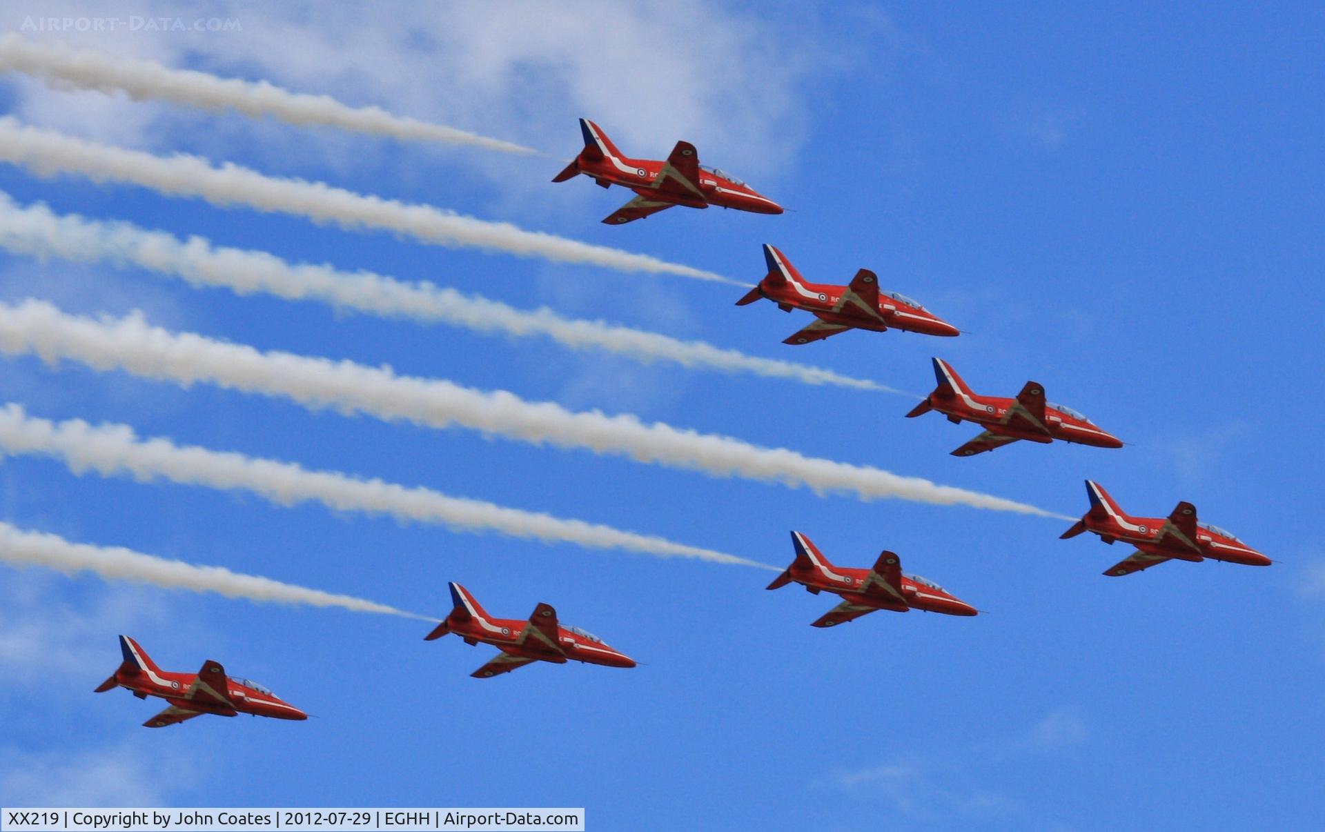 XX219, 1978 Hawker Siddeley Hawk T.1A C/N 055/312055, Reds arriving