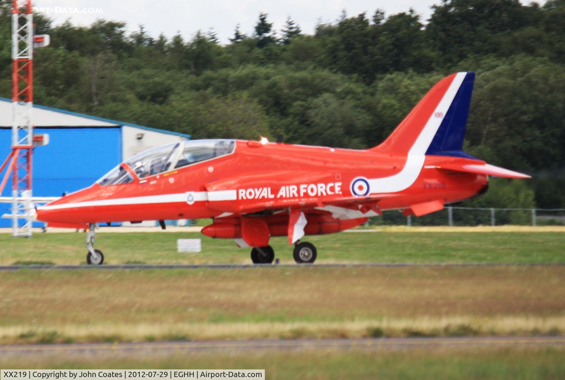 XX219, 1978 Hawker Siddeley Hawk T.1A C/N 055/312055, Reds arriving