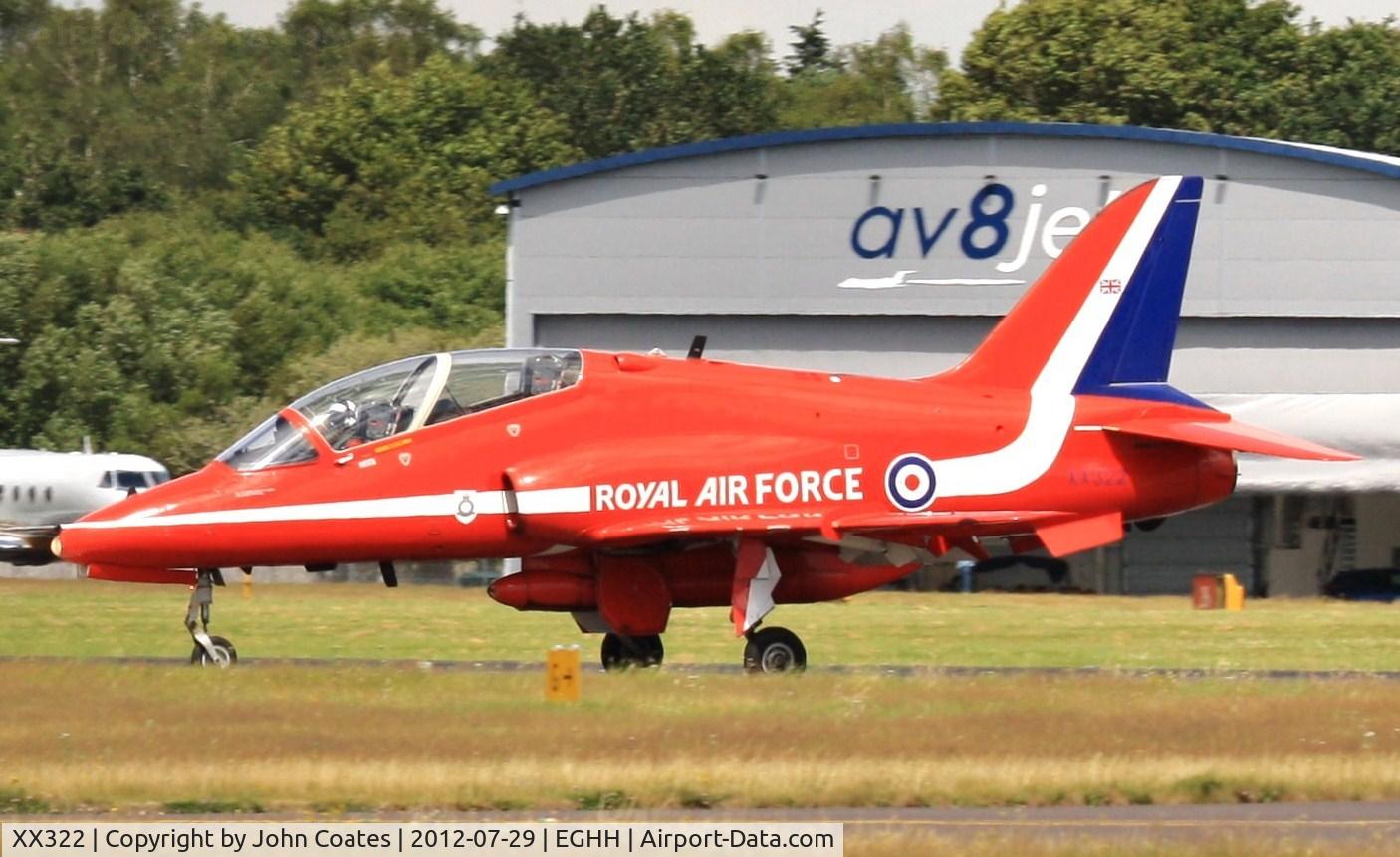 XX322, 1980 Hawker Siddeley Hawk T.1A C/N 165/312147, Reds arriving