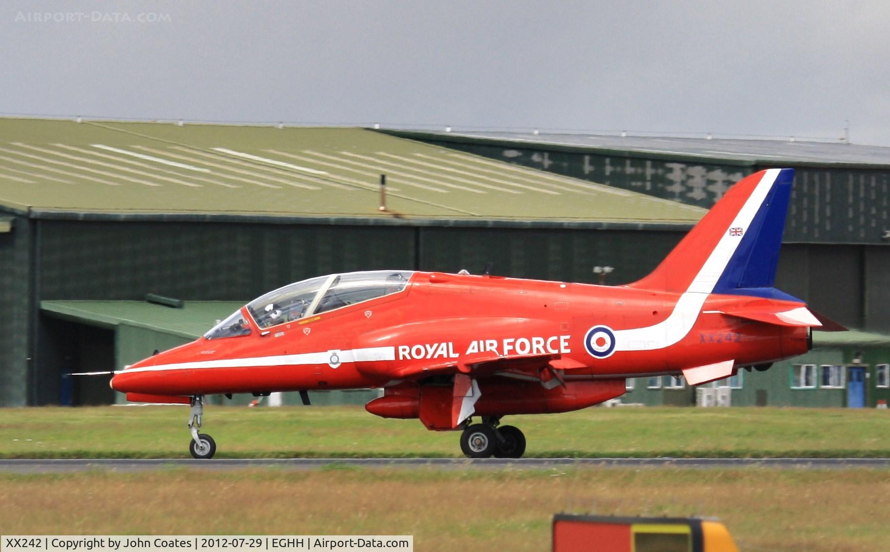 XX242, 1978 Hawker Siddeley Hawk T.1 C/N 078/312078, Reds arriving