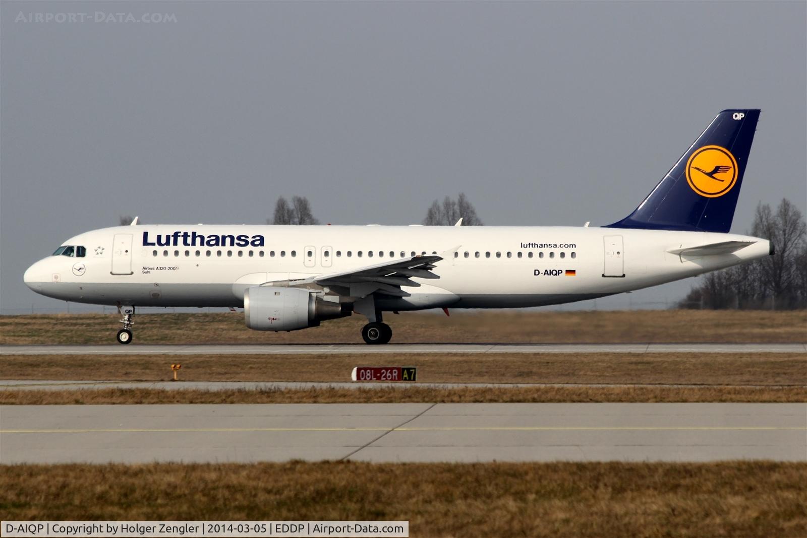 D-AIQP, 1992 Airbus A320-211 C/N 346, Running for take off on 26R...