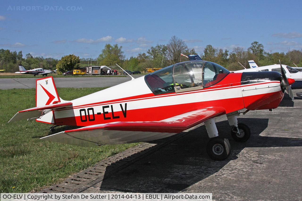 OO-ELV, Jodel D-112 C/N 310, Parked at Vliegclub Ursel.