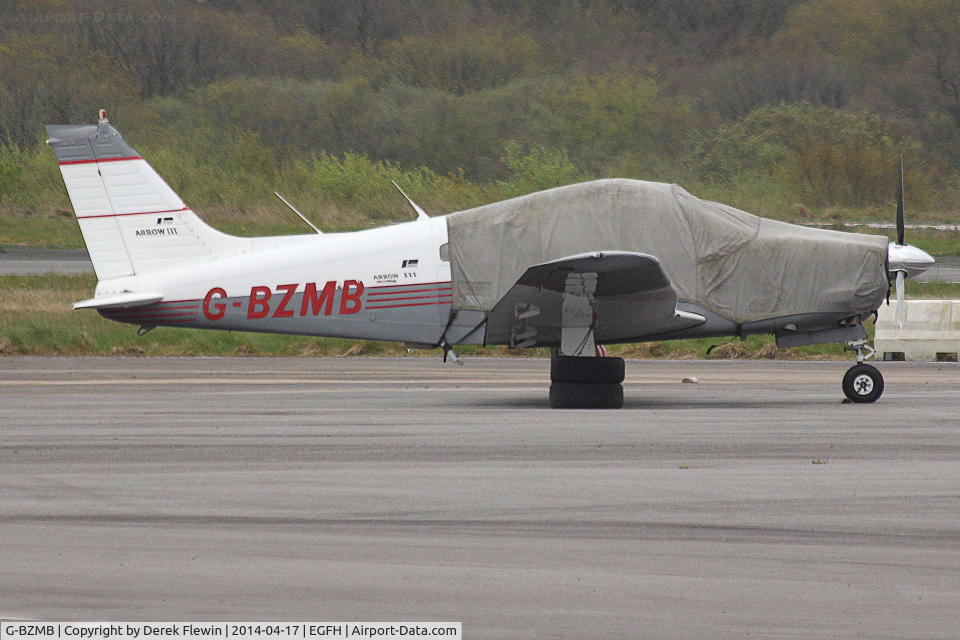 G-BZMB, 1978 Piper PA-28R-201 Cherokee Arrow III C/N 28R-7837144, Visiting Cherokee Arrow III seen at EGFH.