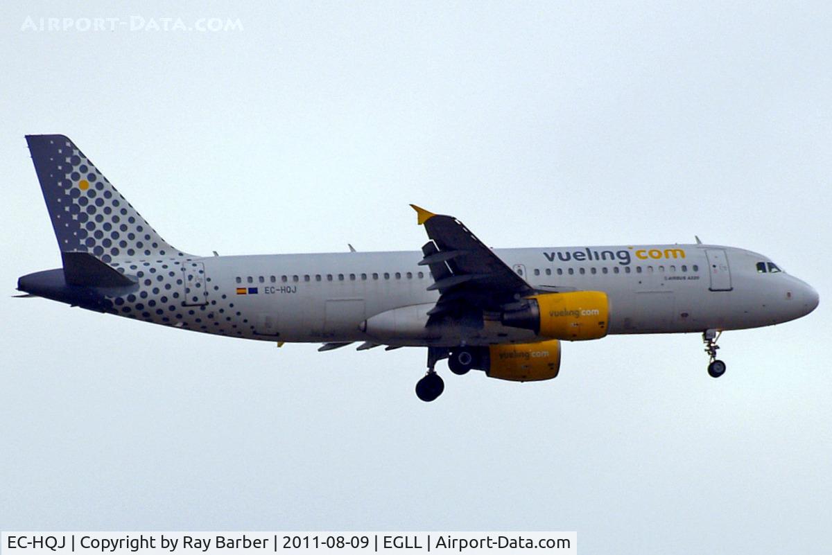 EC-HQJ, 2001 Airbus A320-214 C/N 1430, Airbus A320-214 [1430] (Vueling Airlines) Home~G 09/08/2011. On approach 27L.