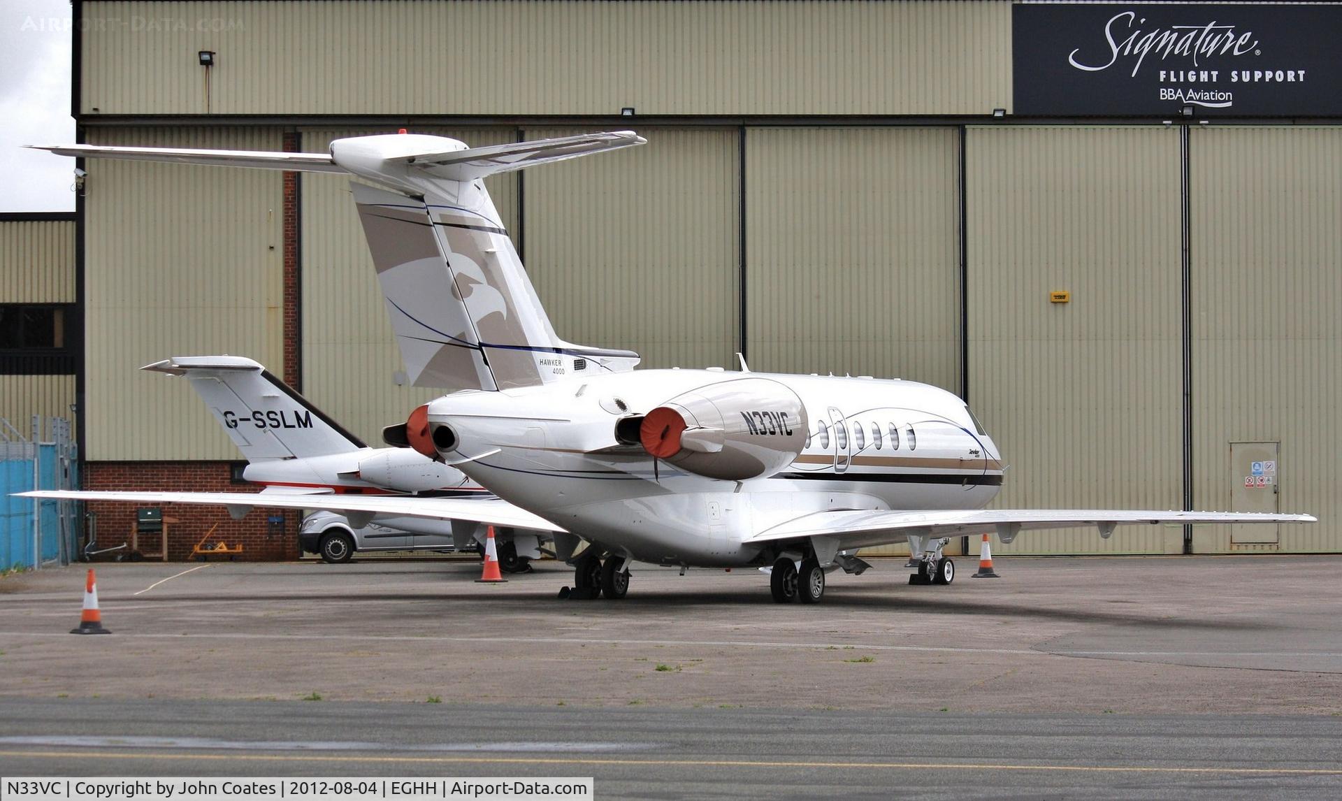N33VC, 2009 Hawker Beechcraft 4000 C/N RC-37, At Sigs