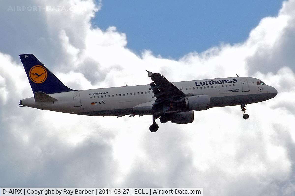 D-AIPX, 1990 Airbus A320-211 C/N 147, Airbus A320-211 [0147] (Lufthansa) Home~G 27/08/2011. On approach 27L.