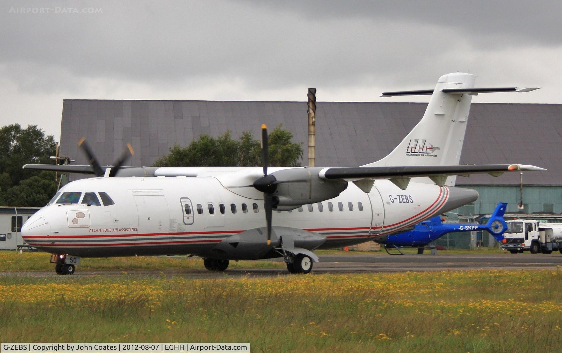 G-ZEBS, 1987 ATR 42-320 C/N 066, Arriving for paint