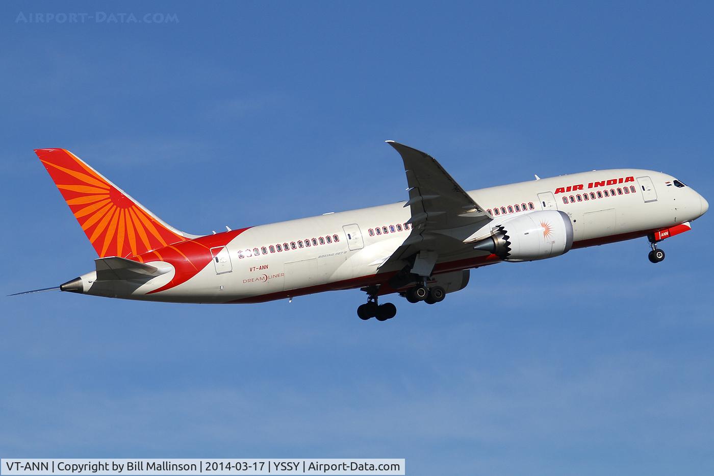 VT-ANN, 2013 Boeing 787-8 Dreamliner C/N 36285, The Curry Express