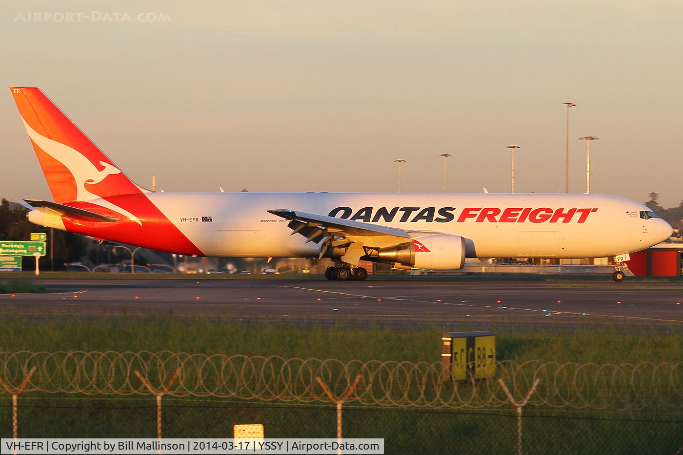 VH-EFR, 2006 Boeing 767-381F C/N 33510, Now with the white rat on the tail