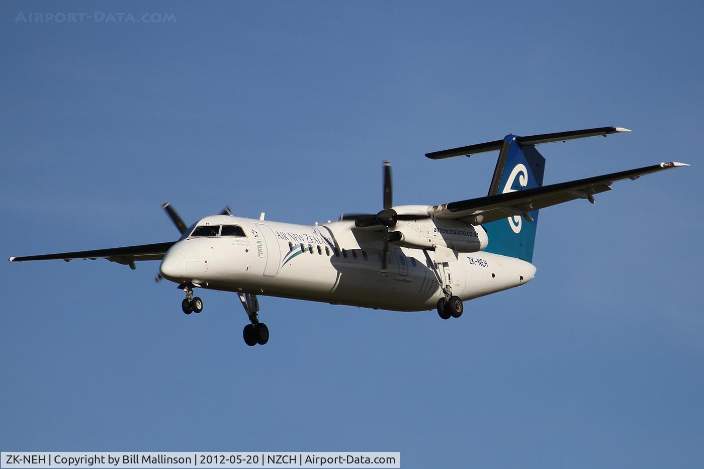 ZK-NEH, 2006 De Havilland Canada DHC-8-311 Dash 8 C/N 623, finals to 02