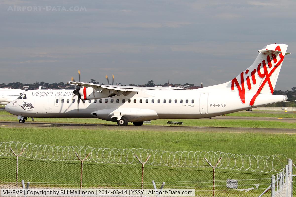 VH-FVP, 2012 ATR 72-212A C/N 1025, taxi to 34R