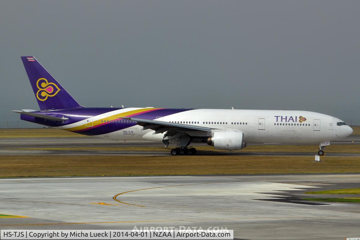 HS-TJS, 2006 Boeing 777-2D7/ER C/N 34587/595, At Auckland
