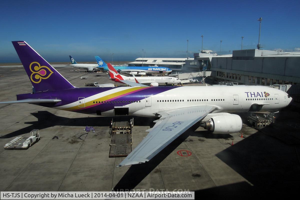 HS-TJS, 2006 Boeing 777-2D7/ER C/N 34587/595, At Auckland