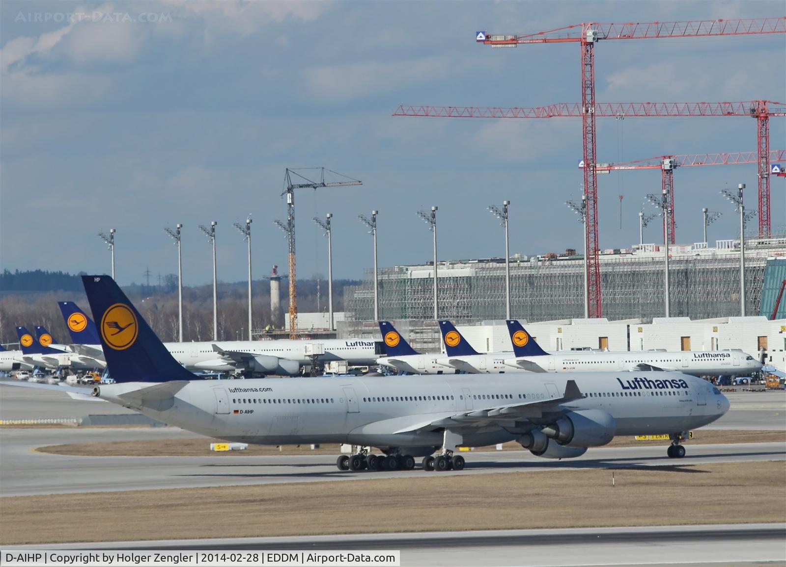 D-AIHP, 2006 Airbus A340-642X C/N 771, An intoxication in blue and white and yellow....