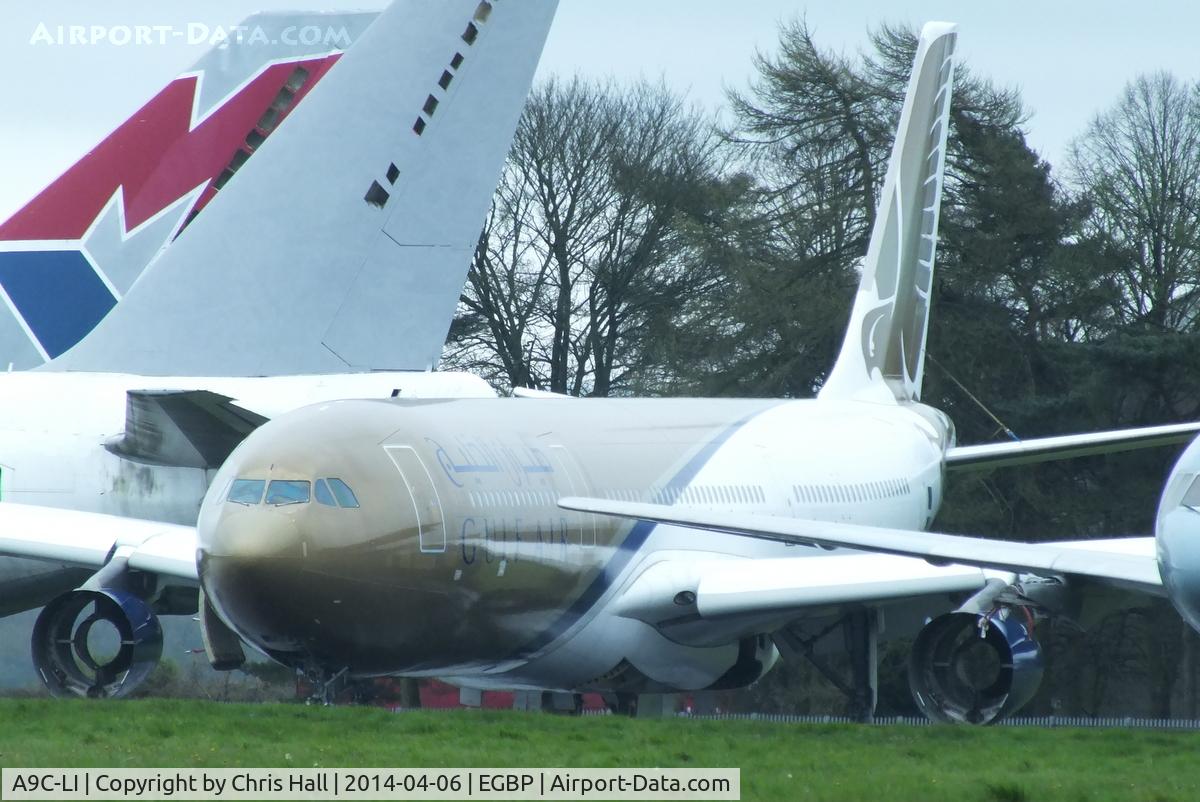 A9C-LI, 2003 Airbus A340-313 C/N 554, stored minus its engines
