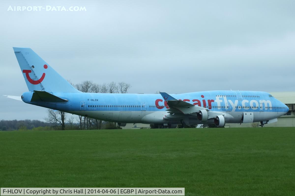 F-HLOV, 1992 Boeing 747-422 C/N 25379, stored minus its engines