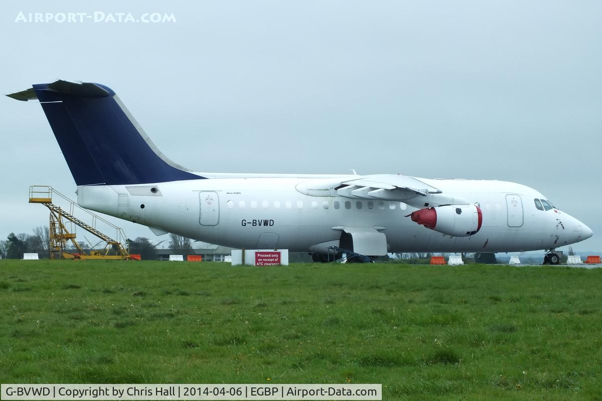 G-BVWD, 1994 British Aerospace Avro 146-RJ85 C/N E.2253, ex D-AVRE Lufthansa CityLine, in storage at Kemble