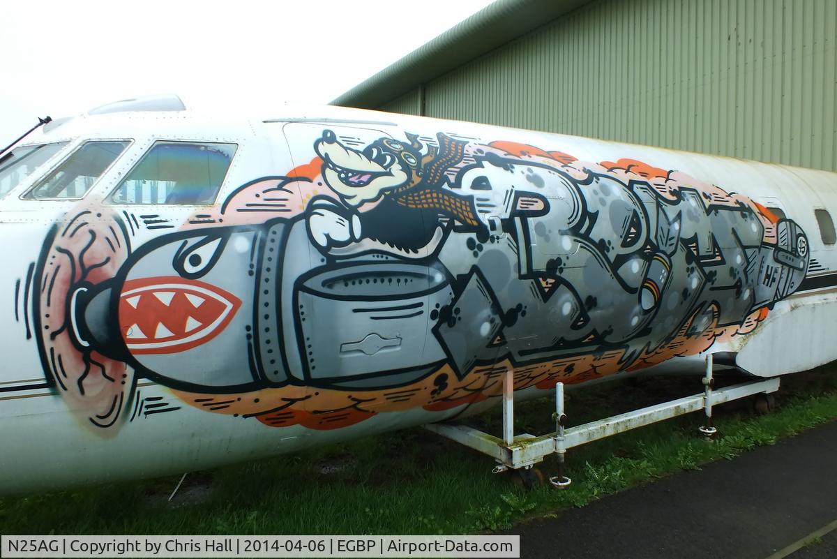 N25AG, Lockheed L-1329-25 JetStar II C/N 5202, close up of the 