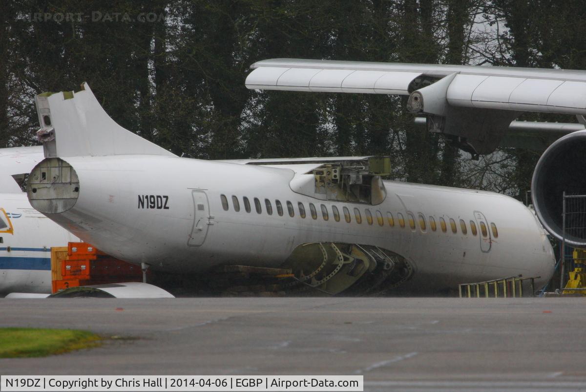 N19DZ, 1992 ATR 72-202 C/N 297, ex Eurolot ATR SP-EFI in the scrapping area at Kemble