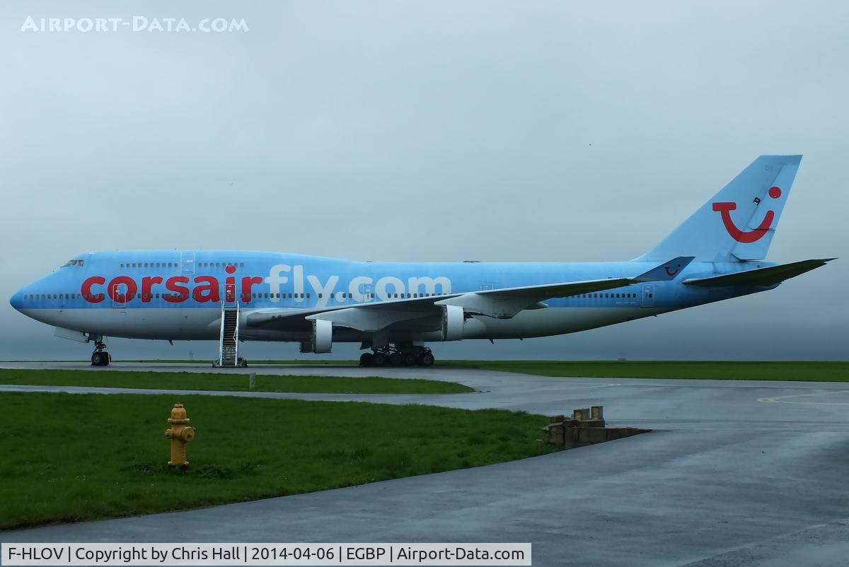 F-HLOV, 1992 Boeing 747-422 C/N 25379, stored minus its engines