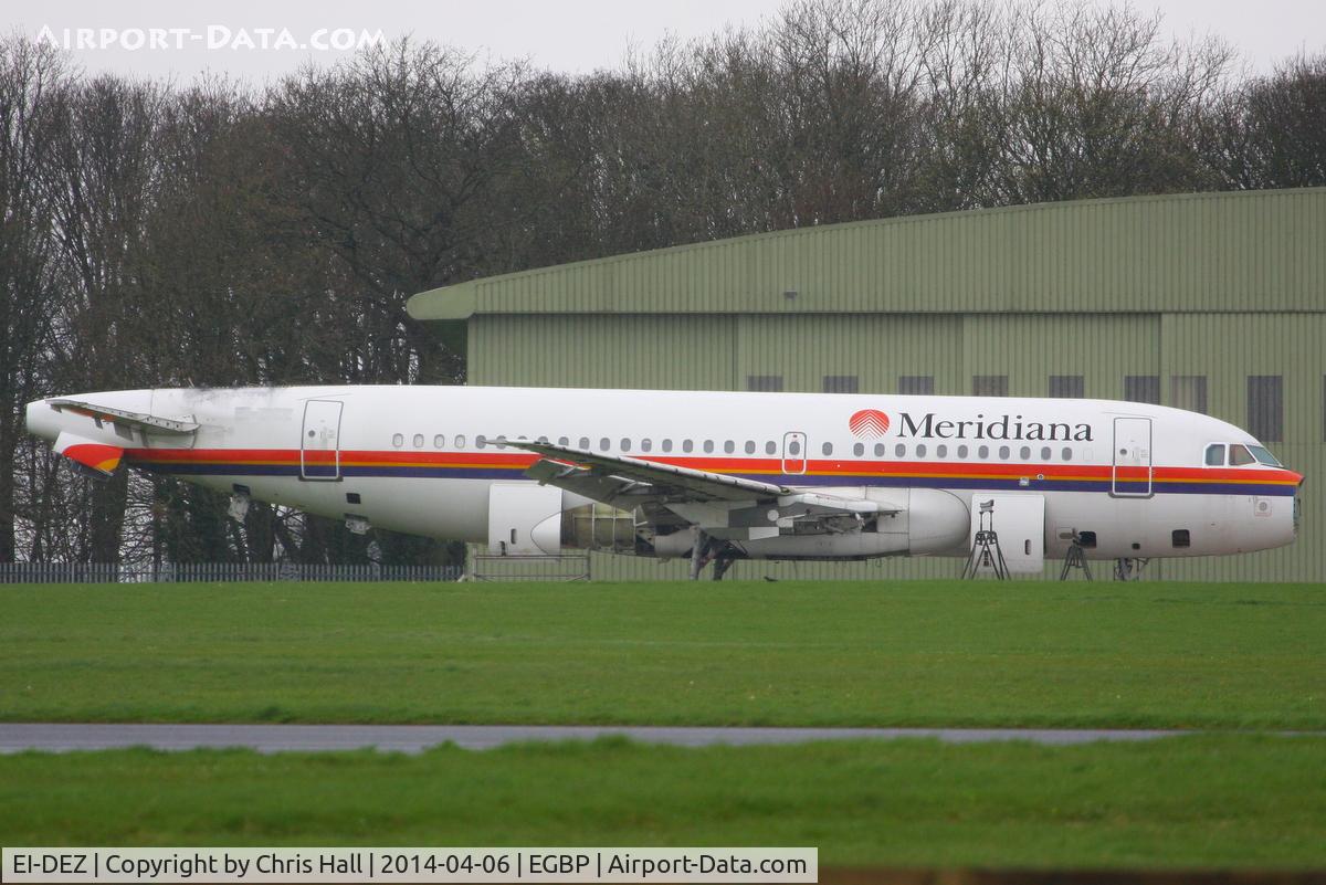 EI-DEZ, 2000 Airbus A319-112 C/N 1283, ex Meridiana, being parted out by ASI at Kemble